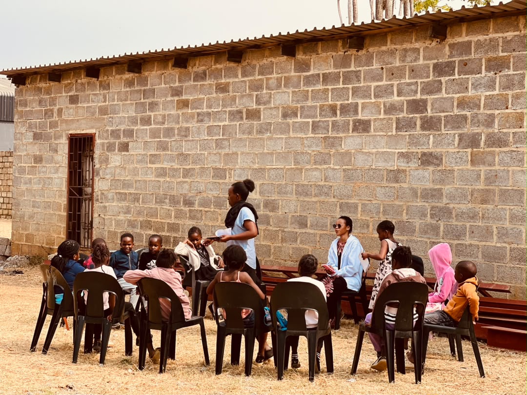 Juniors class discussing a Bible passage together